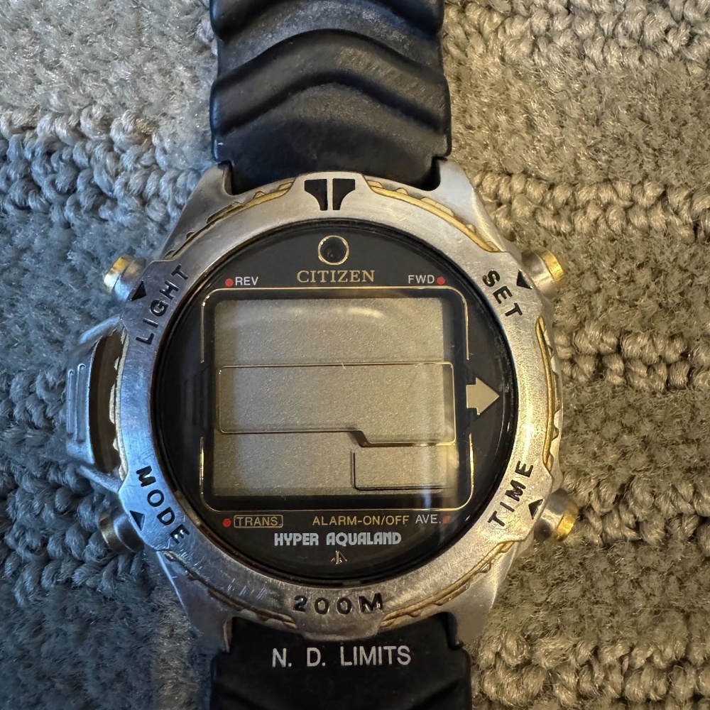 Citizen Hyper Aqualand Diver Watch GUC needs battery